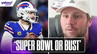 JOSH ALLEN on why it’s still ‘SUPER BOWL or BUST’ for BILLS and more | FULL INTERVIEW | Yahoo Sports