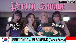 🐼Korean Reaction🐼 BLACKPINK - ‘PRETTY SAVAGE’ DANCE COVER BY PINK PANDA | Indonesia