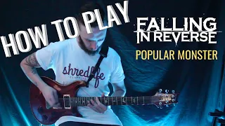 How To Play: Popular Monster - Falling In Reverse - Tyler Pace (w/onscreen tabs)