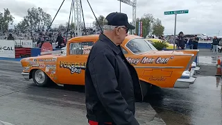 Porcelli Bros 57 Chevy Eliminations Round 2 Famoso Drag Strip March Meet 2023