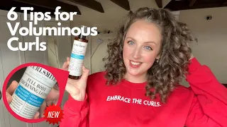 6 Tips for VOLUMINOUS Curls - including the NEW Curlsmith Full Body Thickening Lotion