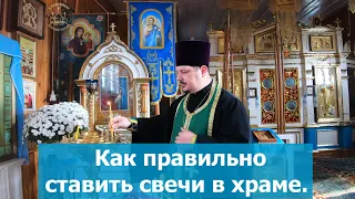 How to properly place Candles in an Orthodox Church. Why put candles in the Temple.Candle and Prayer