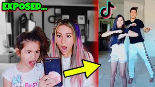 5 YEAR OLD REACTS TO DAD'S TIK TOKS!! **EXPOSED** | Familia Diamond