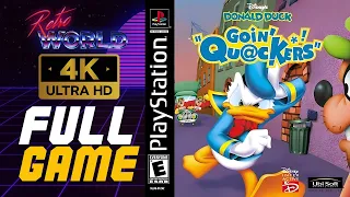 Disney's Donald Duck: Goin' Quackers (PS1) | 100% | Playstation Longplay | No Commentary 4K