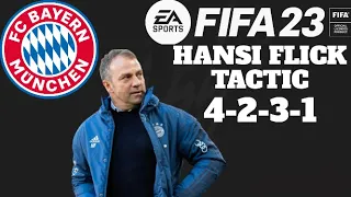 FIFA23-HOW TO PLAY LIKE HANSI FLICK BAYERN 2019-2021 FORMATION TACTICS AND INSTRUCTIONS