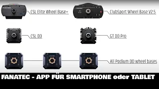 Fanatec App - Wheelbase  Settings via Smartphone and Dashboard Support [german | english CC]