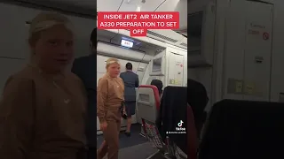 INSIDE AIR TANKER JET2 A330 PREPARATION TO SET-OFF #tiktok #airtanker#jet2holidays #flights #travel