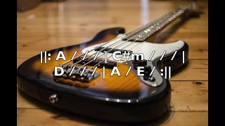 Soul Motown Bass Backing Track (A Major)