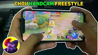 HAZA CHOU FREESTYLE (HandCam) GAMEPLAY ft.iPHONE 11 PRO MAX | SMOOTH - MLBB