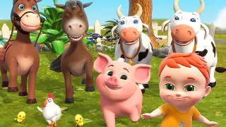 Old MacDonald Had A Farm - 3D Animation English Nursery Rhymes & Songs for children | Jugnu Kids