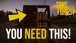 Sons of the Forest Tips - 3 MUST HAVE Builds for your Base!