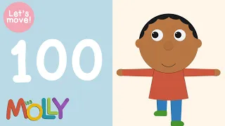 Count to 100 by 1: Move! | The ALPHABET Kids | Miss Molly Songs