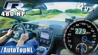 480HP VW Golf R MK7 | TVS Engineering | 280km/h on AUTOBAHN by AutoTopNL