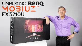 Unboxing BenQ Mobiuz EX3210U - 4K 144 Hz refresh rate with Adobe RGB Coverage