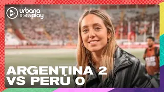 Sofi Martínez sobre el triunfo de Argentina 2-0 contra Perú #Perros2023