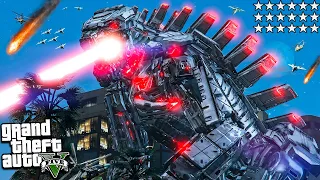 МЕХАГОДЗИЛЛА УНИЧТОЖИЛА ГОРОД ЛОС САНТОС В ГТА 5 МОДЫ! MECHA GODZILLA ОБЗОР МОДА В GTA 5 ВИДЕО MODS