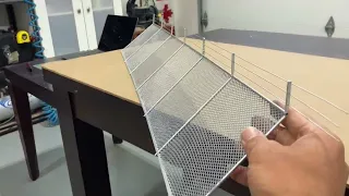 Scale miniature chain link fence