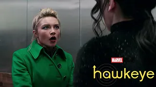 Kate slaps Yelena - "What was that?" | Hawkeye Episode 6 (2021) Disney+