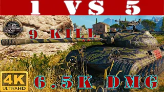 ✔️ Obj. 274a WoT ◼️ 1 VS 5 • 9 Kills • 6.5K Damage ◼️ WoT Replays gameplay