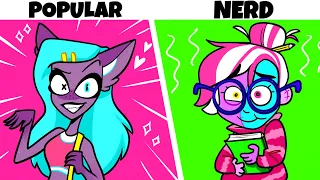 Popular VS Nerd | Types of Students in School  by ZomCom