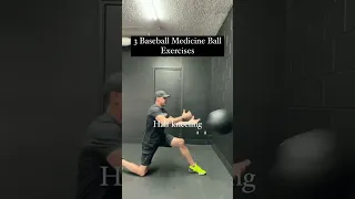 3 Baseball Medicine Ball Exercises #shorts