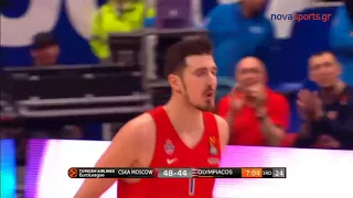 ΤΣΣΚΑ Μόσχας - Ολυμπιακός 89-81 27η Αγωνιστική Euroleague (highlights)