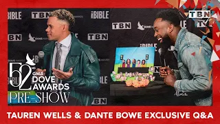 Tauren Wells and Dante Bowe Build Their Dream Bands | Q&A | GMA Dove Awards 2021 Red Carpet