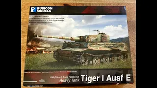 Rubicon Models,1/56 (28mm) Tiger 1 Ausf E , Unboxing and Review