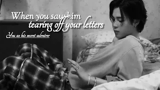 When you saw him tearing off your letters | Secret admirer of CEO | Jimin ff oneshot | BTS FF