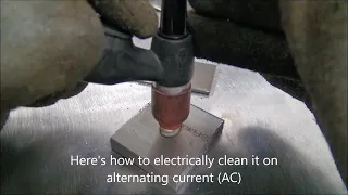 TIG Welding Aluminum Tip - How to Electrically Clean Contaminated Tungsten - No Grinder