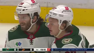 Kirill Kaprizov scores from Zuccarello's pass vs Canucks (2 mar 2023)