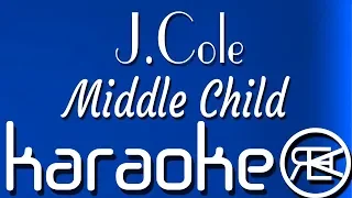 J Cole - Middle Child | Karaoke, Lyrics, Instrumental