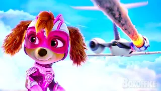 Skye and Chase rescues a crashing plane 😨 | PAW Patrol 2: The Mighty Movie | CLIP