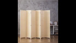 Bamboo Room Divider II Room Partition for Living Room II Room Divider Partition