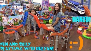 Kids' Toy Trains Playtime Fun! Chuggington Stacktrack Motorized HANZO Playtime. Toy Channel
