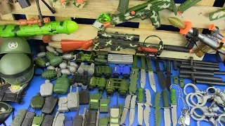 Box Full of Toys !!!Toy Guns Toys for Kids Realistic Police Military Toy Equipment