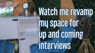 I designed a youtube interview area: DIY Hedge flower backdrop