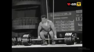 1968 Jaan Talts clean & jerk 192,5 kg. Ленинград 1968г. Чемпион Европы Яан Тальтс.