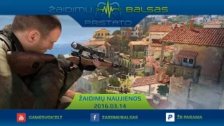 Sniper Elite 4 pasirodys šiemet. Žaidimų Balsui 5m! - Žaidimų Naujienos 03.14