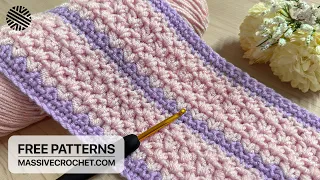 EXTRAORDINARY Crochet Pattern for Beginners! ⭐️ SUPER EASY & FAST Crochet Stitch for Blankets & Bags