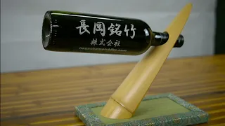 京都の竹垣職人がボトルスタンドを作るプロセス