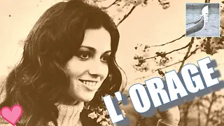 GIGLIOLA CINQUETTI en Français "L' ORAGE" (La Pioggia) Interview French TV 1969 (⬇️Testo ⬇️Lyrics*)