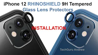 iPhone 12 9H Tempered Glass Lens Protectors RHINOSHIELD INSTALLATION