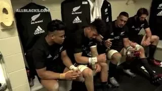 EXCLUSIVE: In the sheds after defeating Argentina