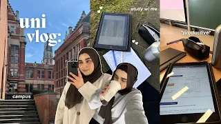 university vlog | study w/me, présentation, shopping & rangement 💌