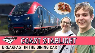 My First Time Eating in a Dining Car: Amtrak Coast Starlight