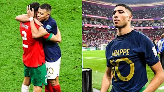 Achraf Hakimi & Kylian Mbappe SWAP JERSEYS After France vs Morocco ❤️ | France vs Morocco Highlights