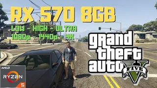 Ryzen 5 2600 Rx 570 8gb Gta V - Low High Ultra - 1080p 1440p 4k