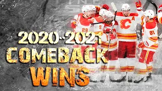 Calgary Flames Comeback Wins - 2020/2021 Season