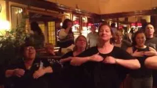 Watch this!! In a pub in Sherbourne Maori wedding guests do a impromptu Haka